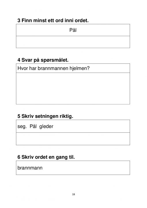 Fokus på skriving - hefte 3 - På brannstasjonen - Tekst 1B side 2