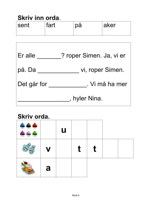 Alle må lese mye - Hefte 2 - Tekst 8. Ake. Nivå A_2