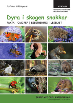 Nynorsk forside av Dyrene i skogen snakker