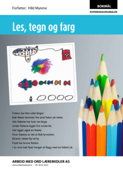 Forsiden til Les, tegn og farg bokmål